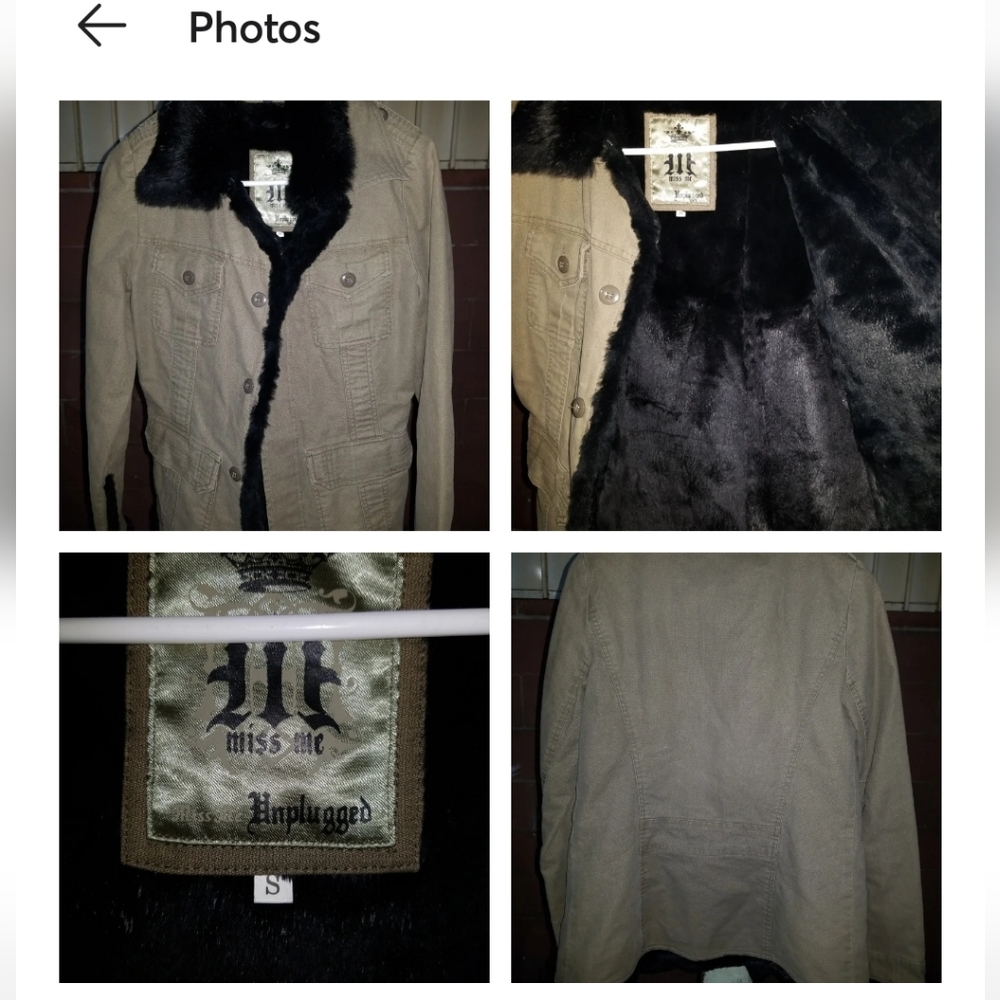 Miss me olive green jacket S